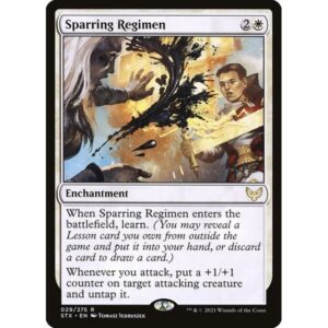 Strixhaven: School of Mages - 29 - Sparring Regimen - Rare - W - Foil