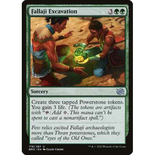 The Brothers' War - 178 - Fallaji Excavation - Uncommon - G - Foil