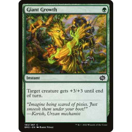 The Brothers' War - 183 - Giant Growth - Common - G - Non-foil