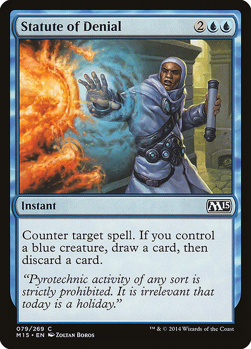 Magic 2015 - 79 - Statute of Denial - Common - U - Non-foil