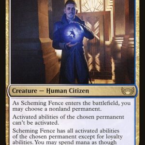 Streets of New Capenna - 219 - Scheming Fence - Rare - WU - Foil