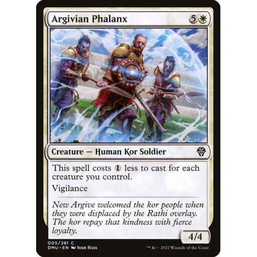 Dominaria United - 5 - Argivian Phalanx - Common - W - Foil