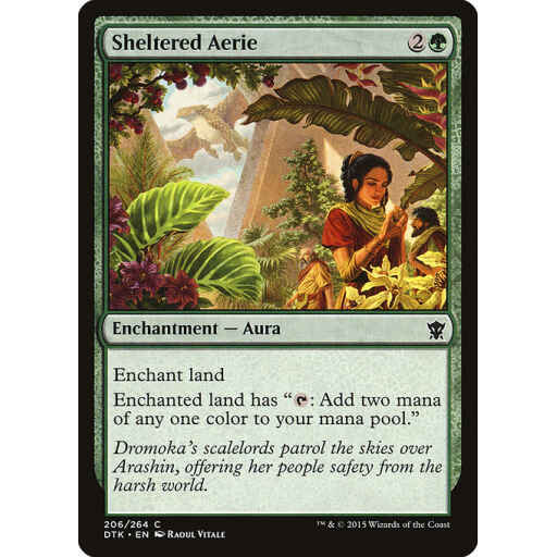 Dragons of Tarkir - 206 - Sheltered Aerie - Common - G - Foil