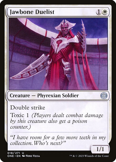 Phyrexia: All Will Be One - 18 - Jawbone Duelist - Uncommon - W - Non-foil