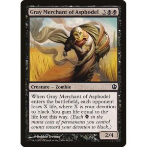 Theros - 89 - Gray Merchant of Asphodel - Common - B - Non-foil (Front)