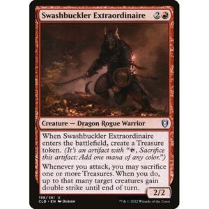 Commander Legends: Battle for Baldur's Gate - 198 - Swashbuckler Extraordinaire - Uncommon - R - Foil