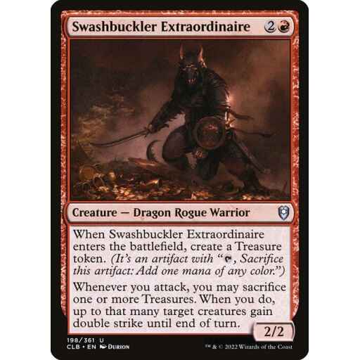 Commander Legends: Battle for Baldur's Gate - 198 - Swashbuckler Extraordinaire - Uncommon - R - Non-foil