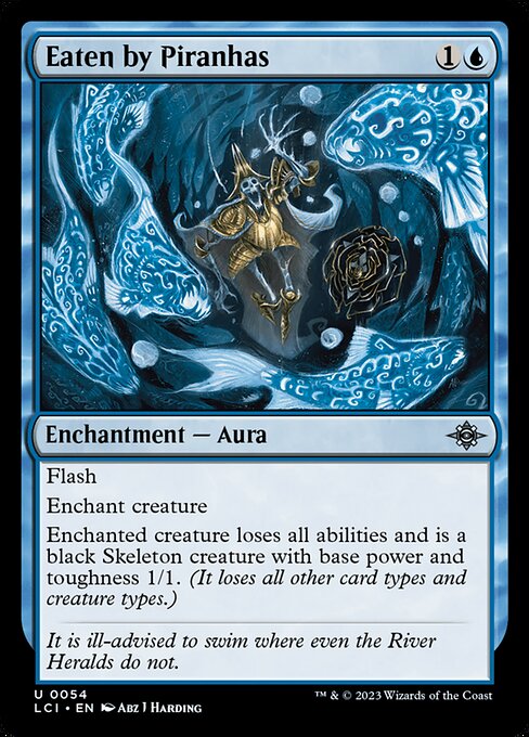 The Lost Caverns of Ixalan - 54 - Eaten by Piranhas - Uncommon - U - Non-foil (Front)
