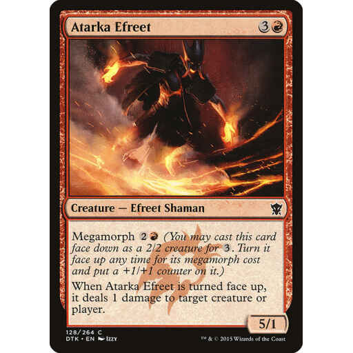 Dragons of Tarkir - 128 - Atarka Efreet - Common - R - Non-foil