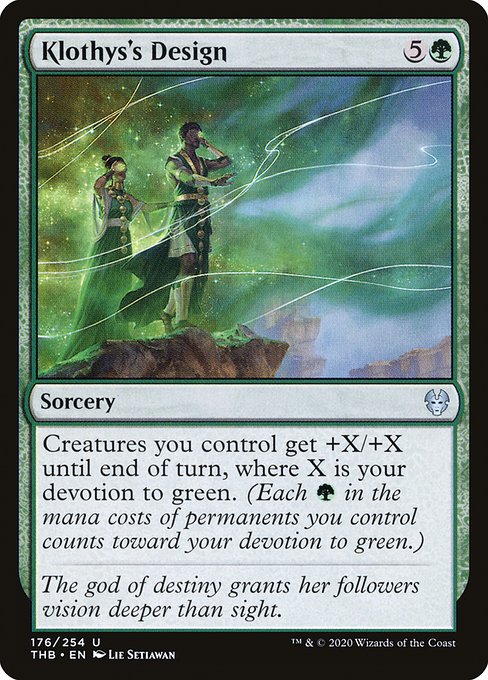Theros Beyond Death - 176 - Klothys's Design - Uncommon - G - Foil