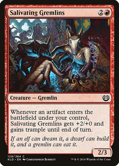 Kaladesh - 129 - Salivating Gremlins - Common - R - Non-foil (Front)