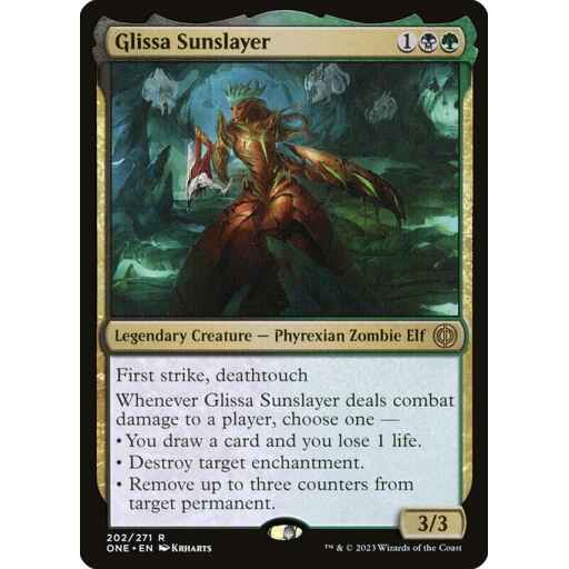 Phyrexia: All Will Be One - 202 - Glissa Sunslayer - Rare - BG - Foil