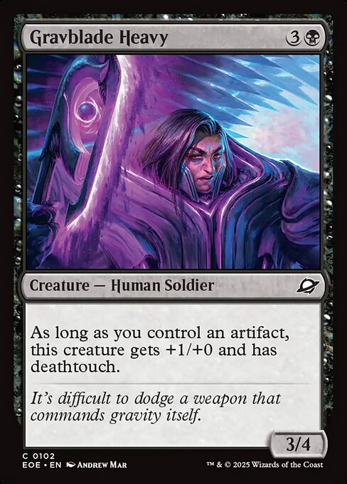 Edge of Eternities - 102 - Gravblade Heavy - Common - B - Foil