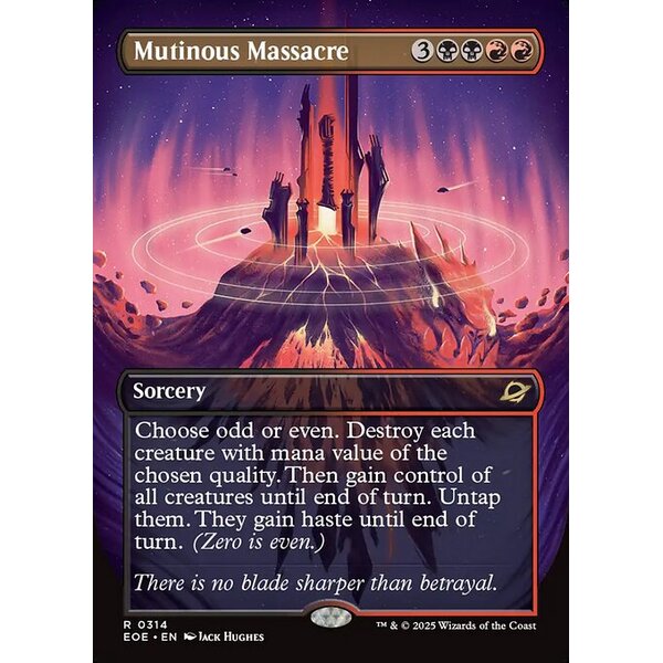Edge of Eternities - 314 - Mutinous Massacre - Rare - BR - Non-foil