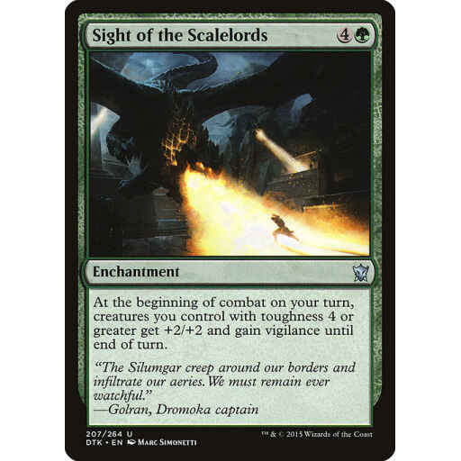 Dragons of Tarkir - 207 - Sight of the Scalelords - Uncommon - G - Foil