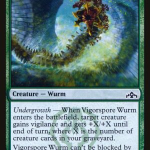 Guilds of Ravnica - 147 - Vigorspore Wurm - Common - G - Foil