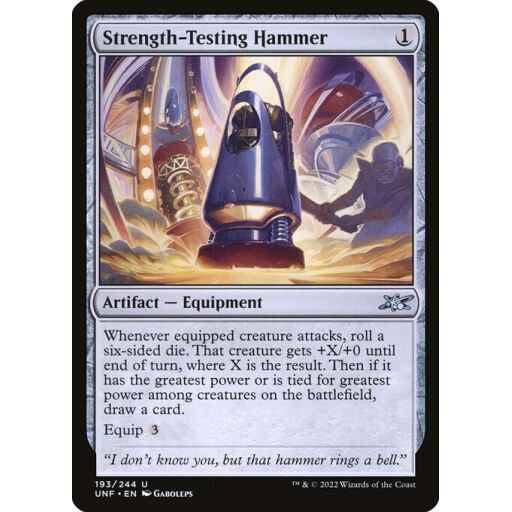 Unfinity - 193 - Strength-Testing Hammer - Uncommon - C - Foil