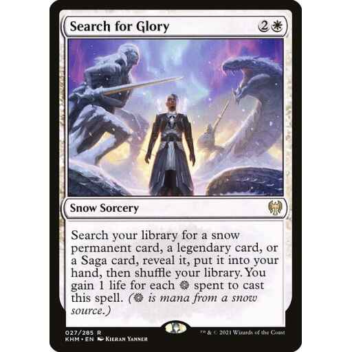 Kaldheim - 27 - Search for Glory - Rare - W - Foil