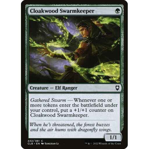 Commander Legends: Battle for Baldur's Gate - 222 - Cloakwood Swarmkeeper - Common - G - Non-foil