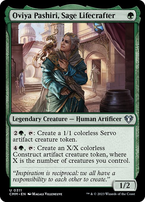 Commander Masters - 311 - Oviya Pashiri, Sage Lifecrafter - Uncommon - G - Non-foil