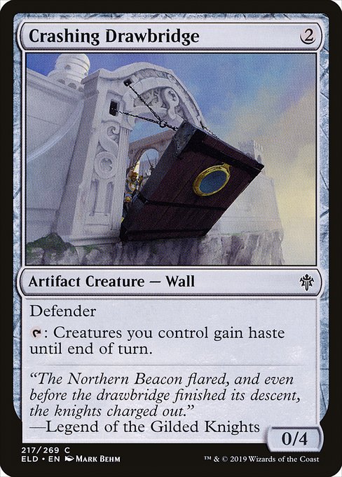 Throne of Eldraine - 217 - Crashing Drawbridge - Common - C - Non-foil