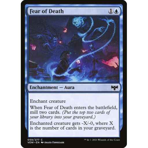Innistrad: Crimson Vow - 59 - Fear of Death - Common - U - Foil