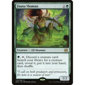 The Brothers' War - 179 - Fauna Shaman - Rare - G - Foil