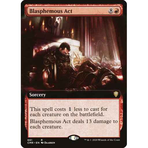 Commander Legends - 661 - Blasphemous Act - Rare - R - Non-foil