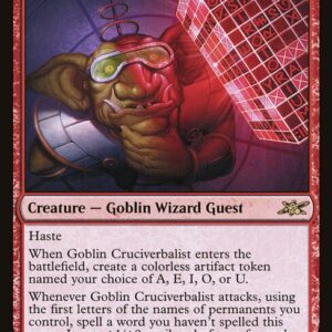 Unfinity - 110 - Goblin Cruciverbalist - Rare - R - Non-foil