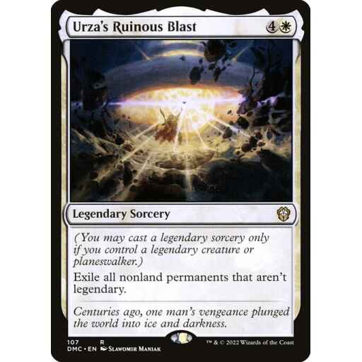 Dominaria United Commander - 107 - Urza's Ruinous Blast - Rare - W - Non-foil