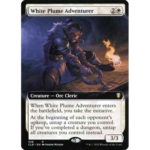 Commander Legends: Battle for Baldur's Gate - 558 - White Plume Adventurer - Rare - W - Non-foil