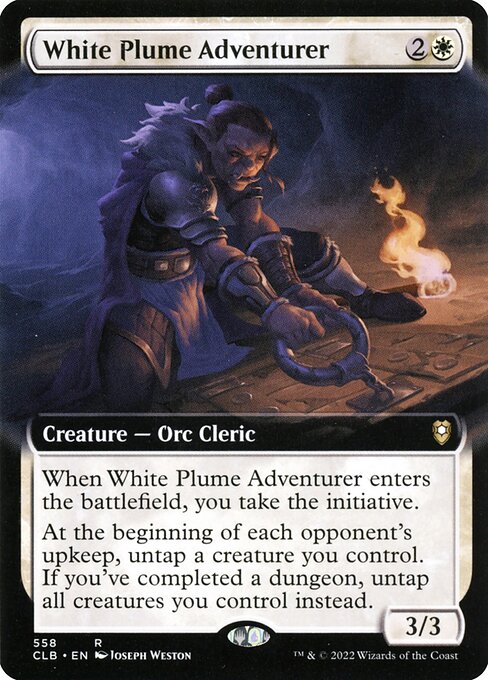 Commander Legends: Battle for Baldur's Gate - 558 - White Plume Adventurer - Rare - W - Non-foil