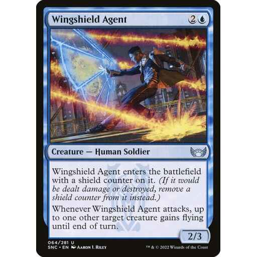 Streets of New Capenna - 64 - Wingshield Agent - Uncommon - U - Foil