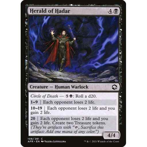 Adventures in the Forgotten Realms - 108 - Herald of Hadar - Common - B - Foil