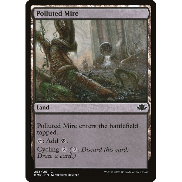Dominaria Remastered - 253 - Polluted Mire - Common - C - Foil