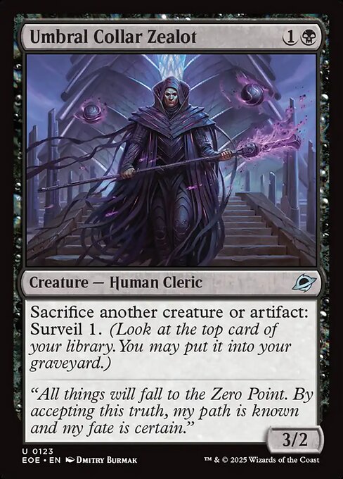 Edge of Eternities - 123 - Umbral Collar Zealot - Uncommon - B - Foil