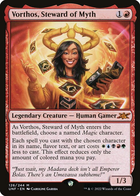 Unfinity - 126 - Vorthos, Steward of Myth - Mythic - R - Non-foil