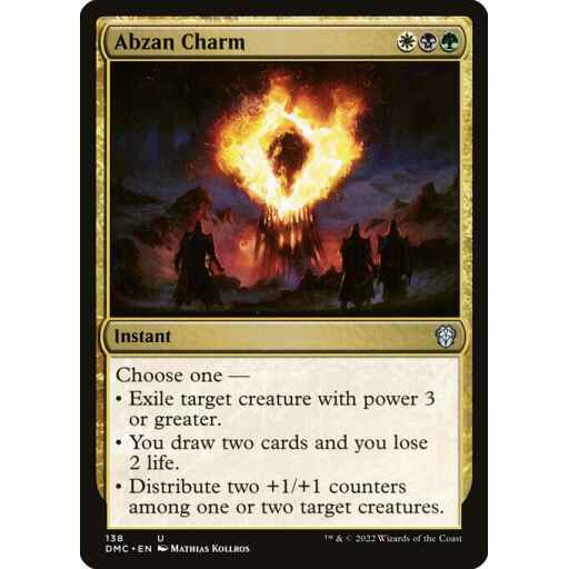 Dominaria United Commander - 138 - Abzan Charm - Uncommon - Multi - Non-foil