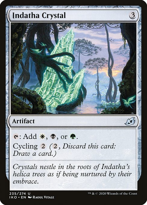 Ikoria: Lair of Behemoths - 235 - Indatha Crystal - Uncommon - C - Non-foil (Front)
