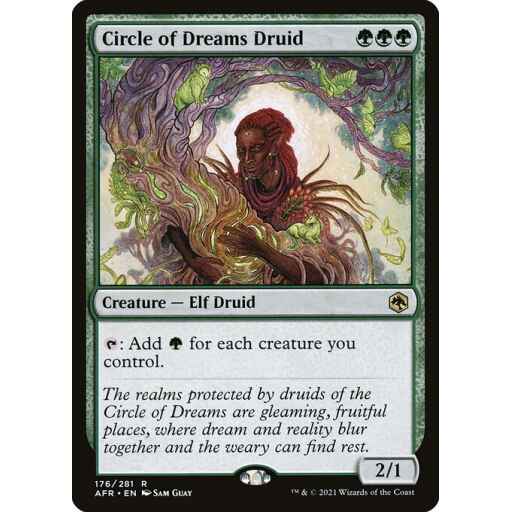 Adventures in the Forgotten Realms - 176 - Circle of Dreams Druid - Rare - G - Non-foil