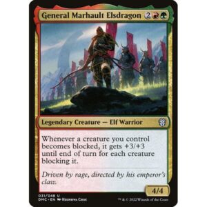 Dominaria United Commander - 31 - General Marhault Elsdragon - Uncommon - RG - Non-foil