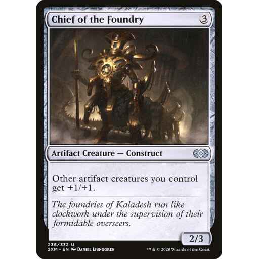 Double Masters - 238 - Chief of the Foundry - Uncommon - C - Foil