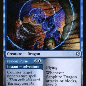 Commander Legends: Battle for Baldur's Gate - 94 - Sapphire Dragon // Psionic Pulse - Uncommon - U - Foil