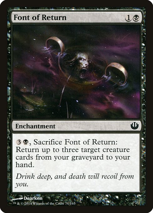 Journey into Nyx - 71 - Font of Return - Common - B - Non-foil (Front)