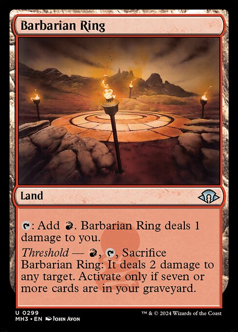 Modern Horizons 3 - 299 - Barbarian Ring - Uncommon - C - Foil