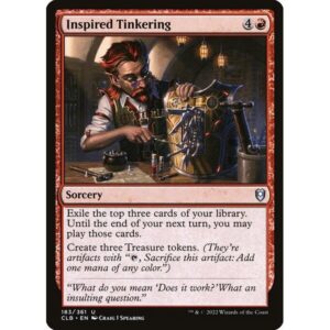 Commander Legends: Battle for Baldur's Gate - 183 - Inspired Tinkering - Uncommon - R - Foil