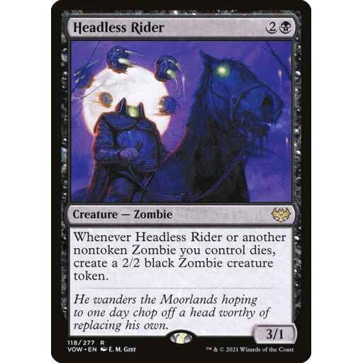 Innistrad: Crimson Vow - 118 - Headless Rider - Rare - B - Foil