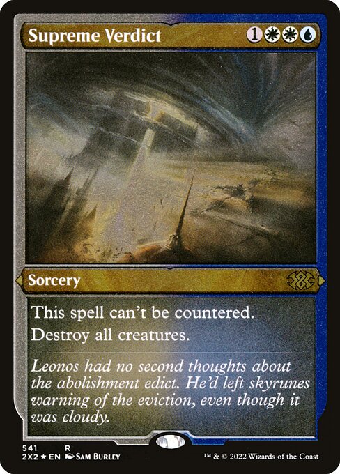 Double Masters 2022 - 541 - Supreme Verdict - Rare - WU - Non-foil
