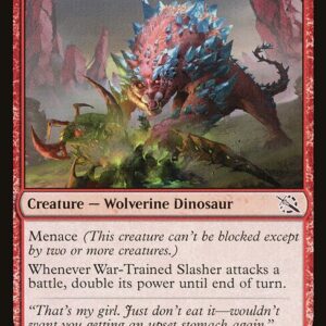 March of the Machine - 172 - War-Trained Slasher - Common - R - Foil