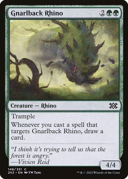 Double Masters 2022 - 148 - Gnarlback Rhino - Common - G - Non-foil